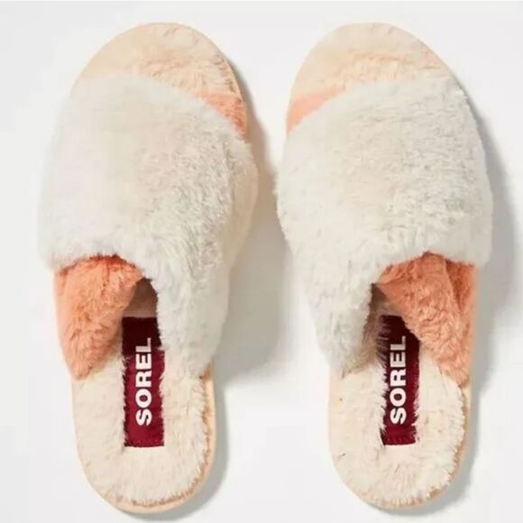 SlippersWOMEN'S SOREL GO - MAIL RUN SLIPPER Color:Nova Sand, Natural Size 9 NWOT - Picture 1 of 14